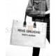 YSL RIVE GAUCHE TOTE BAG IN LINEN AND LEATHER 499290FAABR9054 (48*36*16cm)