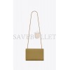 YSL KATE MEDIUM CHAIN BAG IN GRAIN DE POUDRE EMBOSSED LEATHER 364021BOW0W3321 (24*14.5*5.5cm)