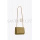 YSL KATE MEDIUM CHAIN BAG IN GRAIN DE POUDRE EMBOSSED LEATHER 364021BOW0W3321 (24*14.5*5.5cm)