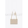 YSL ENVELOPE MEDIUM CHAIN BAG IN MIX MATELASS&EACUTE; GRAIN DE POUDRE EMBOSSED LEATHER 600185BOW919207 (24*17.5*6cm)