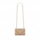 YSL ENVELOPE SMALL BAG IN MIX MATELASS&EACUTE; GRAIN DE POUDRE EMBOSSED LEATHER 600195BOW912721 (21*13*6cm)