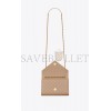 YSL ENVELOPE SMALL BAG IN MIX MATELASS&EACUTE; GRAIN DE POUDRE EMBOSSED LEATHER 600195BOW912721 (21*13*6cm)