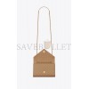 YSL ENVELOPE SMALL BAG IN MIX MATELASS&EACUTE; GRAIN DE POUDRE EMBOSSED LEATHER 600195BOW912346 (21*13*6cm)