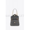 YSL LOULOU SMALL CHAIN BAG IN QUILTED SUEDE 4946991U8671112 (23*17*9cm)