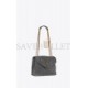 YSL LOULOU SMALL CHAIN BAG IN QUILTED SUEDE 4946991U8671112 (23*17*9cm)