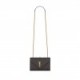 YSL ENVELOPE SMALL BAG IN MIX MATELASS&EACUTE; GRAIN DE POUDRE EMBOSSED LEATHER 600195BOW971112 (21*13*6cm)