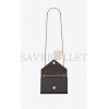 YSL ENVELOPE SMALL BAG IN MIX MATELASS&EACUTE; GRAIN DE POUDRE EMBOSSED LEATHER 600195BOW971112 (21*13*6cm)