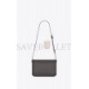 YSL SOLFERINO MEDIUM SATCHEL IN BOX SAINT LAURENT LEATHER 6343050SX0W1112 (23*16*6cm)