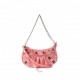 BALENCIAGA PINK LE CAGOLE MINI CROC-EFFECT LEATHER SHOULDER BAG  BALENCIAGA  MATCHESFASHION US (20*10*3.5cm)