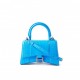 BALENCIAGA BLUE HOURGLASS XS CROCODILE-EFFECT LEATHER BAG  BALENCIAGA  MATCHESFASHION US (19.5*12*5cm)