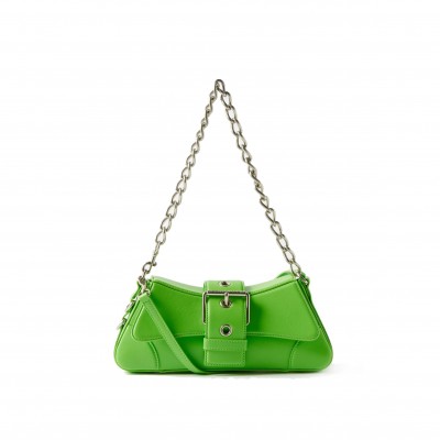 BALENCIAGA GREEN LINDSAY S LEATHER SHOULDER BAG  BALENCIAGA  MATCHESFASHION US (28*11*5cm)