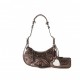 BALENCIAGA BROWN LE CAGOLE XS METALLIC-LEATHER SHOULDER BAG  BALENCIAGA  MATCHESFASHION US (26*13*5cm)