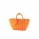 BALENCIAGA ORANGE BISTRO XS WOVEN FAUX-LEATHER BASKET BAG  BALENCIAGA  MATCHESFASHION US (37*20*13cm)