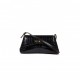 BALENCIAGA BLACK BB-PLAQUE CROCODILE-EFFECT LEATHER SHOULDER BAG  BALENCIAGA  MATCHESFASHION US (19*12.1*7.6cm)