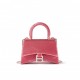 BALENCIAGA PINK HOURGLASS XS SEQUIN-LEATHER HANDBAG  BALENCIAGA  MATCHESFASHION US (19*12.1*7.6cm)