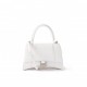 BALENCIAGA WHITE HOURGLASS S CROCODILE-EFFECT LEATHER BAG  BALENCIAGA  MATCHESFASHION US (22.8*15.2*9cm)