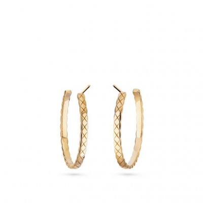 CHANEL COCO CRUSH HOOP EARRINGS - REF. J12092