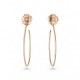 Chanel Extrait de Camélia hoop earrings - Ref. J11844