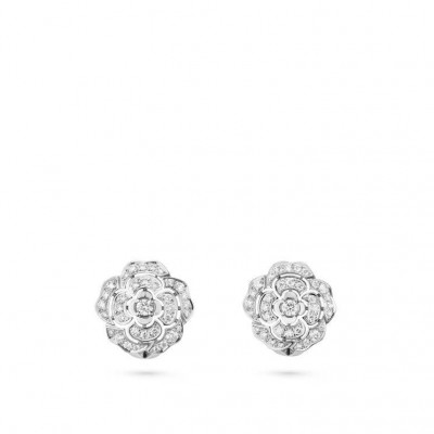 CHANEL BOUTON DE CAMÉLIA EARRINGS - REF. J12072