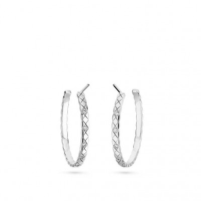 CHANEL COCO CRUSH HOOP EARRINGS - REF. J12094