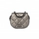 CHANEL CALFSKIN QUILTED MINI COCO MAIL CLUTCH WITH CHAIN RUTHENIUM SILVER HARDWARE (11*10*4cm)