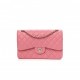 CHANEL CAVIAR QUILTED JUMBO DOUBLE FLAP DARK PINK ROSE GOLD HARDWARE (30*19*9cm)