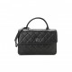 CHANEL LAMBSKIN QUILTED MEDIUM TRENDY CC DUAL HANDLE FLAP BAG SO BLACK BLACK HARDWARE  (25*18*10cm)