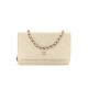 CHANEL CAVIAR QUILTED WALLET ON CHAIN WOC WHITE ROSE GOLD HARDWARE (19*12*4cm)