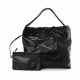 CHANEL SHINY CALFSKIN QUILTED CHANEL 22 SO BLACK BLACK HARDWARE (37*34*8cm)