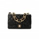 CHANEL LAMBSKIN QUILTED LARGE CC FUNKY TOWN FLAP BLACK GOLD HARDWARE (27*18*6cm)