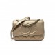 CHANEL METALLIC LAMBSKIN QUILTED TIMELESS CC FLAP GOLD (23*15*6cm)