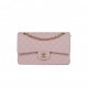 CHANEL MEDIUM CLASSIC DOUBLE FLAP BAG LIGHT PINK CAVIAR LIGHT GOLD HARDWARE (25.5*15.2*7cm)