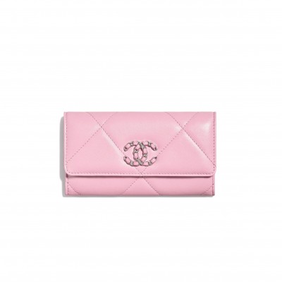 CHANEL 19 FLAP WALLET  AP0953 B07327 NM368 (16.5*9*2cm)