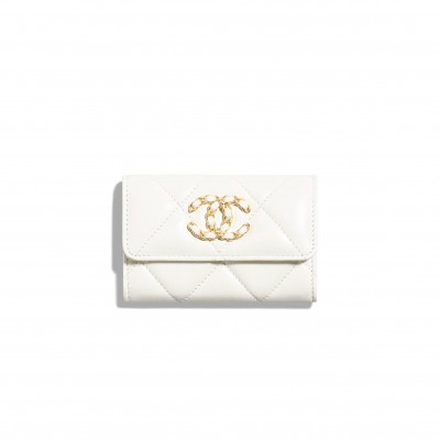 CHANEL 19 FLAP CARD HOLDER AP1790 B04852 10601 (11.3*7.5*2.1cm)