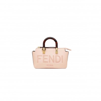 FENDI BY THE WAY MINI - SMALL BOSTON BAG IN LIGHT PINK LEATHER 8BS067ABVLF14N1 (20.5*12*9cm)