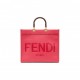 FENDI SUNSHINE MEDIUM - FUCHSIA LEATHER SHOPPER 8BH386ABVLF1HB7 (35*31*17cm)