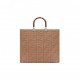 FENDI SUNSHINE MEDIUM - BEIGE FF FABRIC SHOPPER 8BH386AHWCF09YL (35*31*17cm)