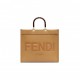 FENDI SUNSHINE MEDIUM - BEIGE LEATHER SHOPPER BAG 8BH386ABVLF15KR (35*31*17cm)