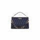 FENDI O’LOCK ZIPPER - DARK BLUE TAPESTRY FABRIC BAG 8BR805ALFVF1IVU (36*23.5*14cm)