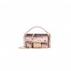 FENDI BAGUETTE MINI - DARK RED SEQUIN AND LEATHER BAG 8BS017AMP0F0V3L (19*11.5*4cm)