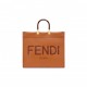 FENDI LARGE FENDI SUNSHINE - BROWN LEATHER SHOPPER 8BH372ABVLF0PWZ (40.5*35*21.5cm)