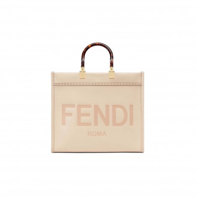 FENDI SUNSHINE MEDIUM - PINK LEATHER SHOPPER 8BH386ABVLF1BA9 (35*31*17cm)