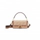 FENDI BAGUETTE - BEIGE FF CANVAS BAG 8BR600AC9OF1DSZ (27*15*6cm)