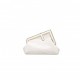 FENDI FIRST SMALL - WHITE LAQUE CROCODILE LEATHER BAG 8BP129AKRSF0L10 (26*18*9.5cm)