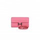 HERMES CONSTANCE WALLET TO GO ROSE AZALEE EVERCOLOR PALLADIUM HARDWARE (20.3*11.4*3.8cm)