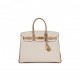 HERMES SPECIAL ORDER (HSS) BIRKIN 35 CRAIE AND TRENCH CLEMENCE BRUSHED GOLD HARDWARE (34.9*27.9*17.8cm)