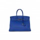 HERMES BIRKIN 35 BLEU ELECTRIC TOGO PALLADIUM HARDWARE (35cm)