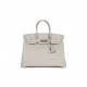 HERMES BIRKIN 35 GRIS PERLE TOGO PALLADIUM HARDWARE 39882110468190 (34.9*27.9*17.8cm)