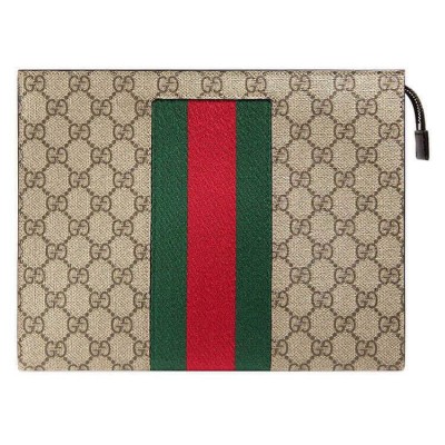 GUCCI SUPREME WEB POUCH 475316 KHN4N 9791 (26*20*5cm)