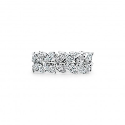 TIFFANY VICTORIA® DIAMOND VINE BAND RING IN PLATINUM